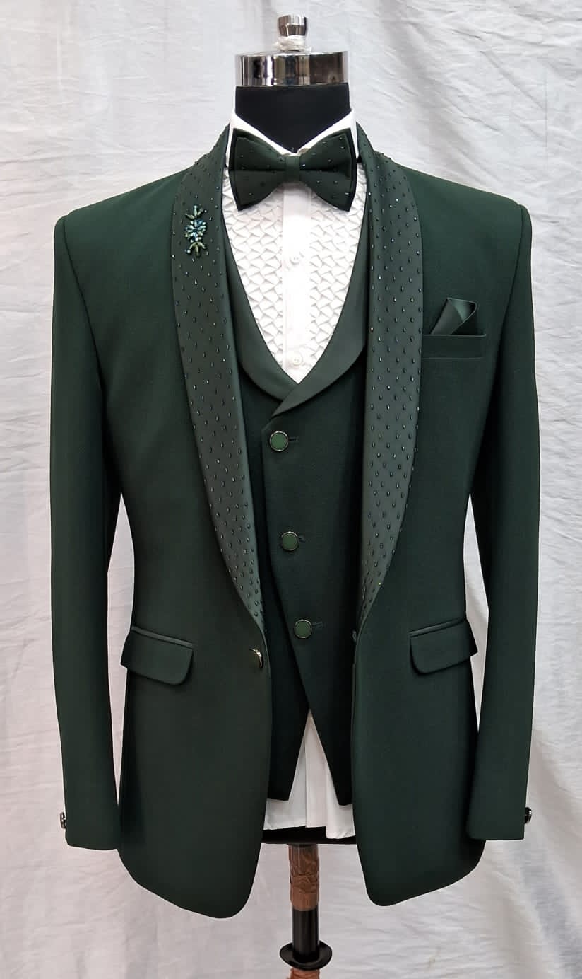Dark Green Wedding Tuxedo Suit